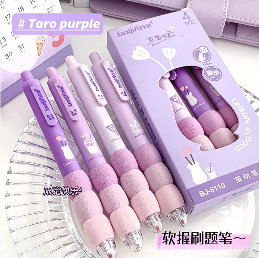 Purple Bloom (Set of 4 pens)