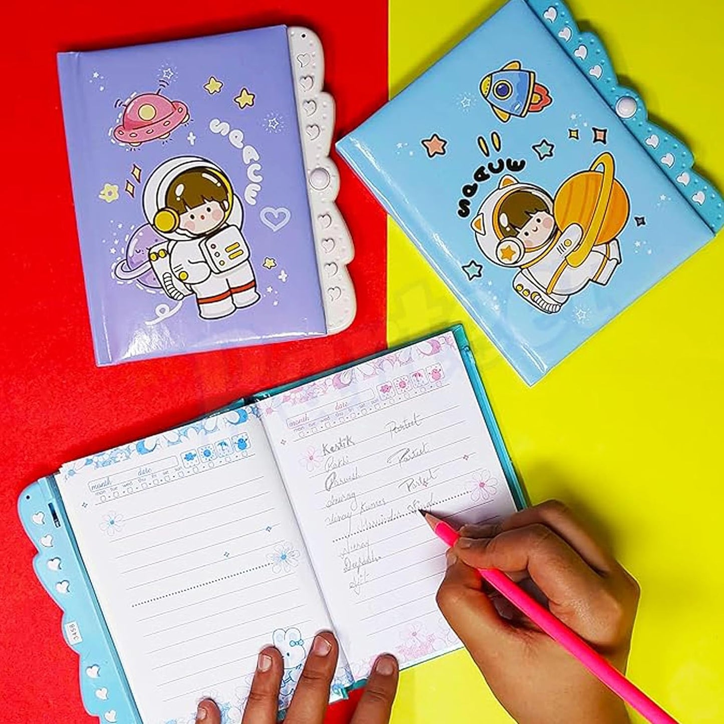 Space themed Lock Diary