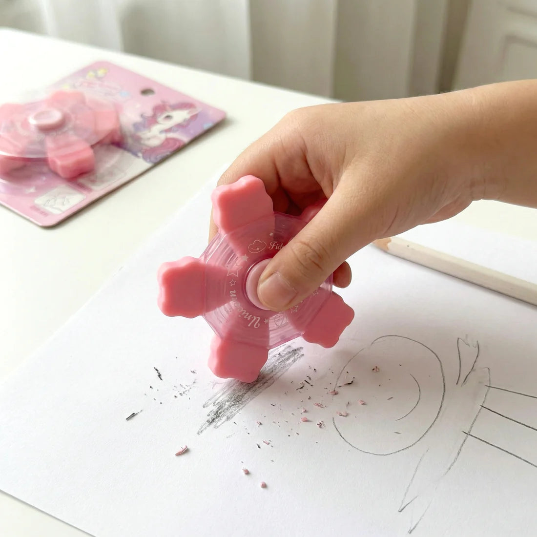 Unicorn Spinner Eraser