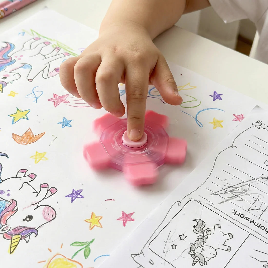 Unicorn Spinner Eraser
