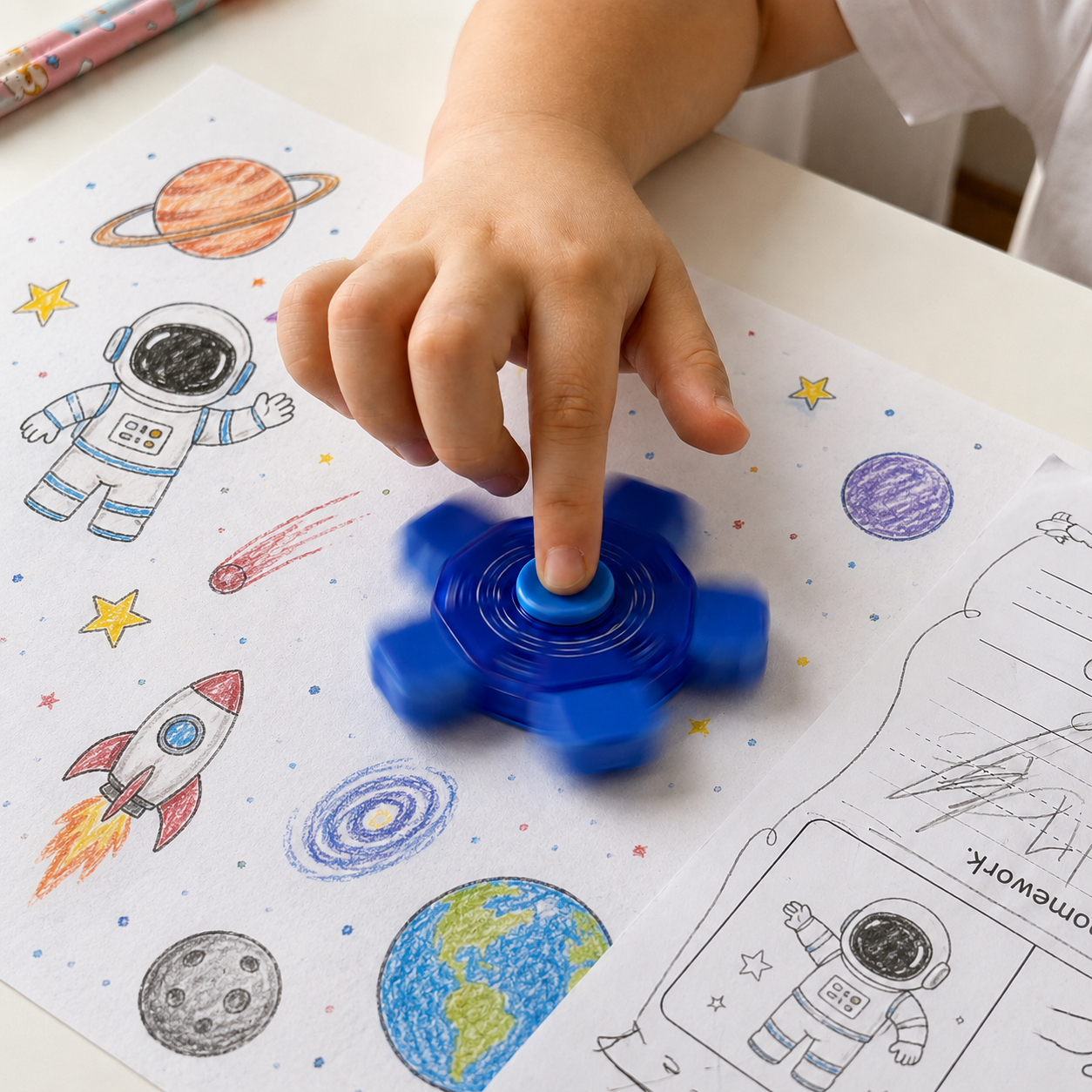 Space Spinner Eraser