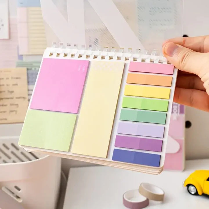 Pocket Planner Notebook with Sticky Notes