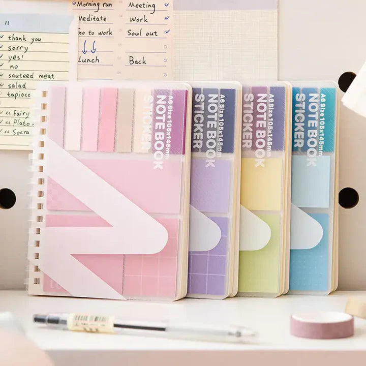 Pocket Planner Notebook with Sticky Notes