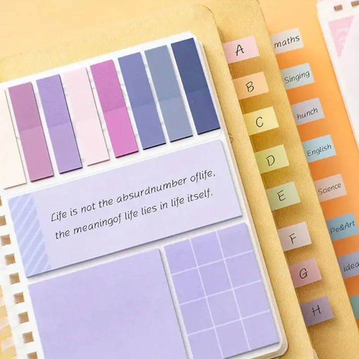 Pocket Planner Notebook with Sticky Notes
