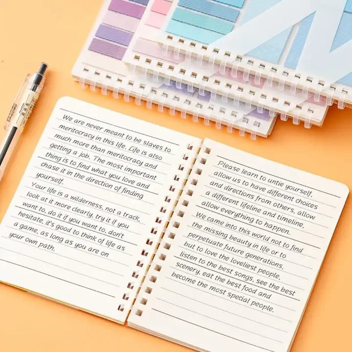 Pocket Planner Notebook with Sticky Notes