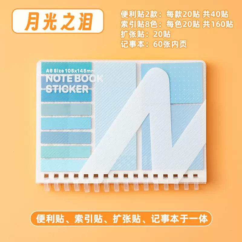 Pocket Planner Notebook with Sticky Notes