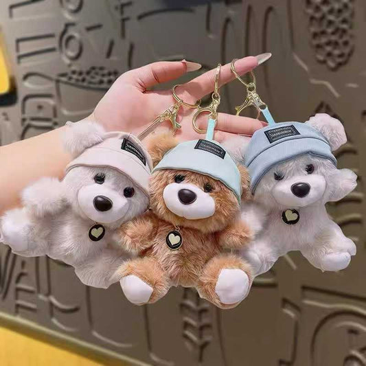 Teddy Bear with Cap Keychain