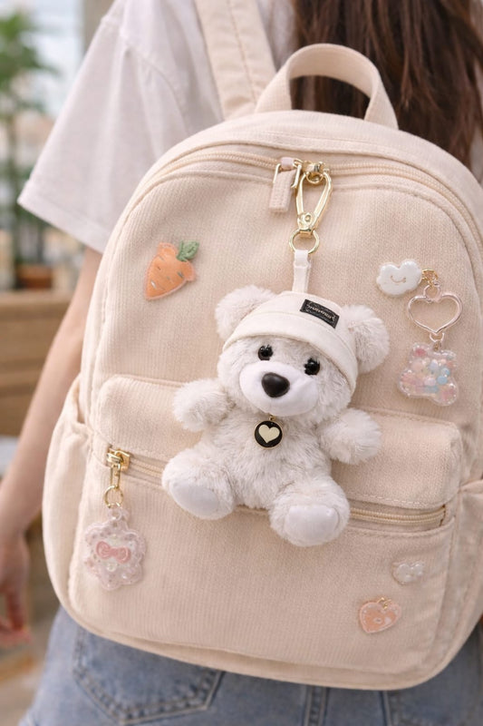 Teddy Bear with Cap Keychain