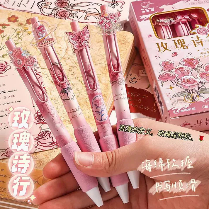 Vintage Rose Garden Pen (set of 4 pens)