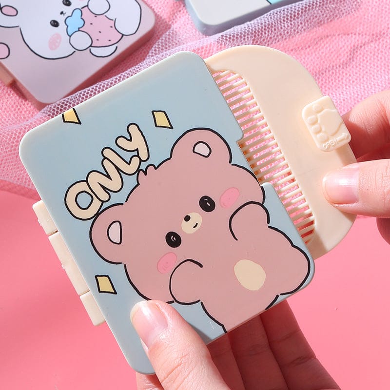 Kawaii Square Mirror & Comb