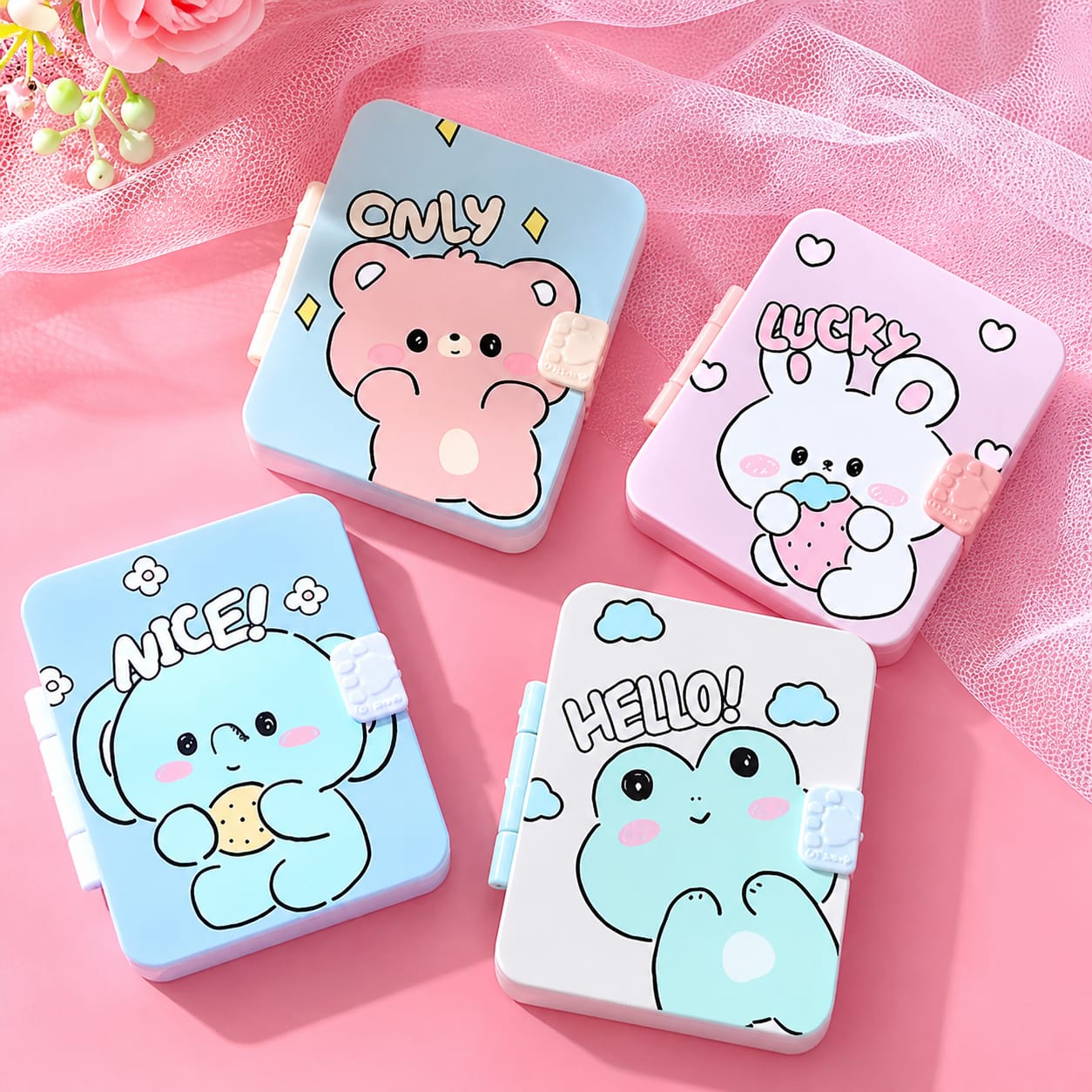 Kawaii Square Mirror & Comb