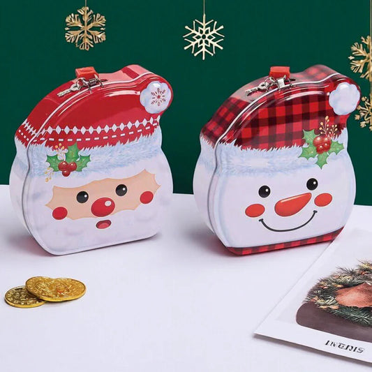 Santa & Snowman Money Bank