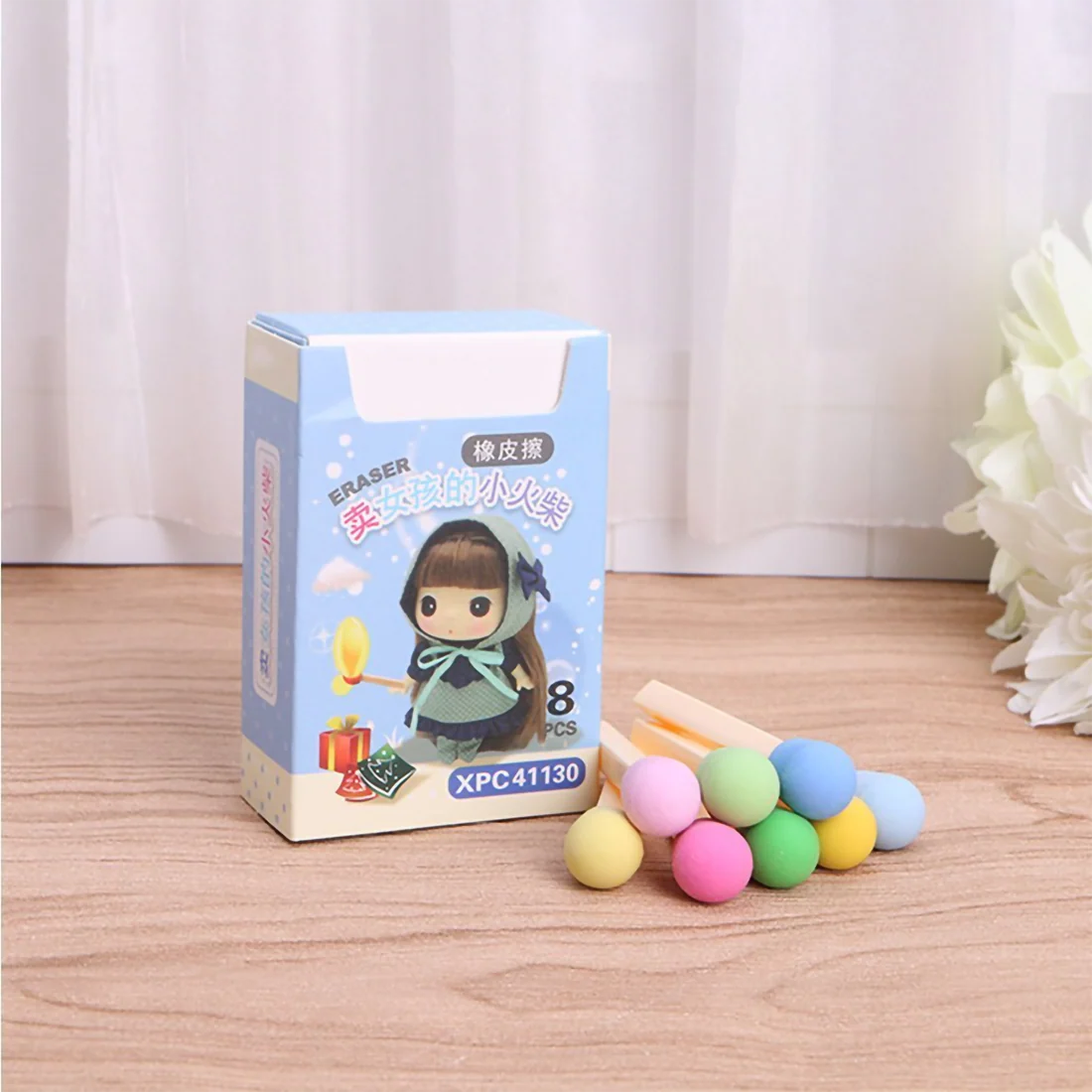Riding Hood Matchstick Erasers